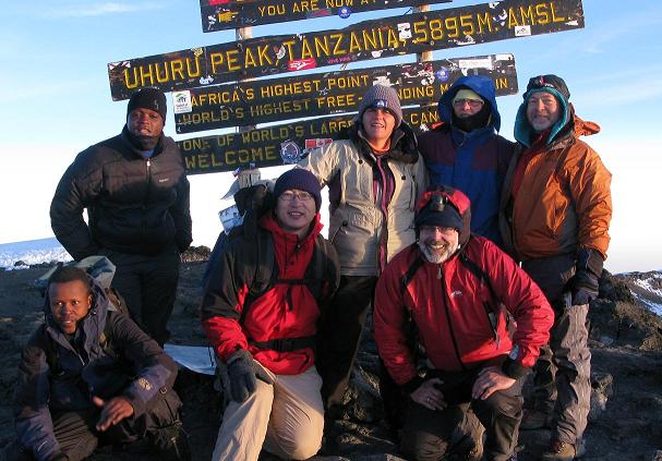 On top of Mt. Kilimanjaro, photo by Paul Jacobson